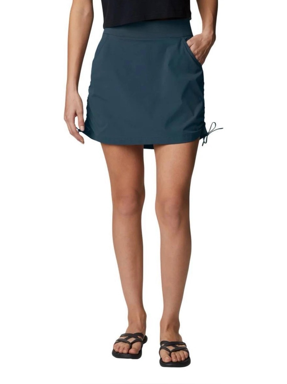 NWT Columbia Skort Active Fit Drawstring Night Wave Blue Green Size M